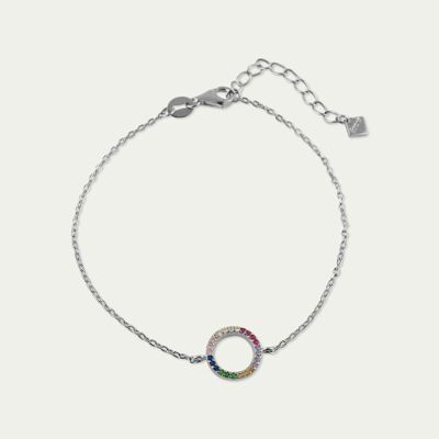 Bracelet Circle Rainbow, sterling silver