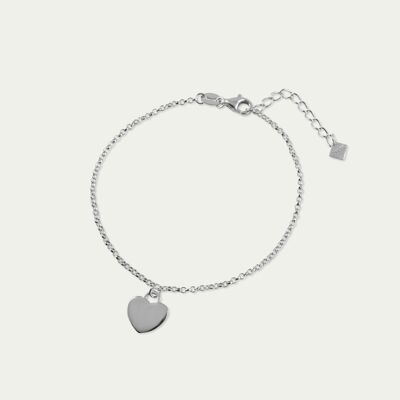 Bracelet Heart, sterling silver