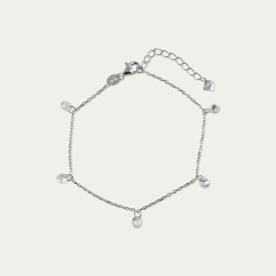 Bracelet Pure Glam with zirconia, sterling silver