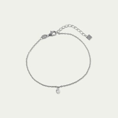 Bracelet Pure with a zirconia, sterling silver