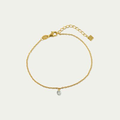 Bracciale Pure con zirconi, placcato oro giallo