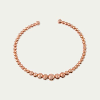 Brazalete "Bubbles", baño de oro rosa