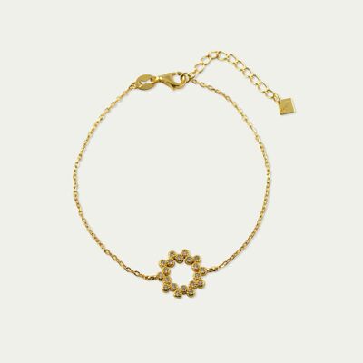 Bracelet Sparkling, yellow gold plated