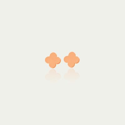 Ohrstecker Mini Clover, Roségold vergoldet