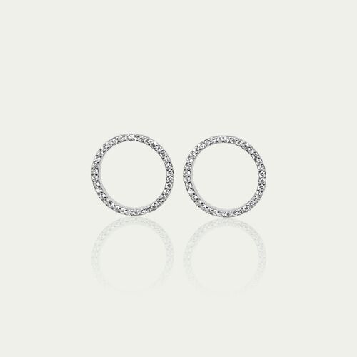 Ohrstecker Big Circle, Sterling Silber