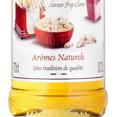 Sirop Saveur Pop Corn MONIN pour aromatiser vos cocktails ou desserts de la fête des mères - Arômes naturels - 70cl