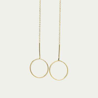 Orecchini Basic Circle, placcati oro giallo