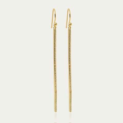 Earring Stick, yellow gold plated