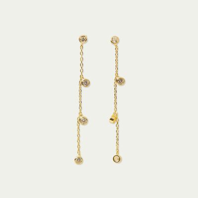 Ear studs Glam, yellow gold plated