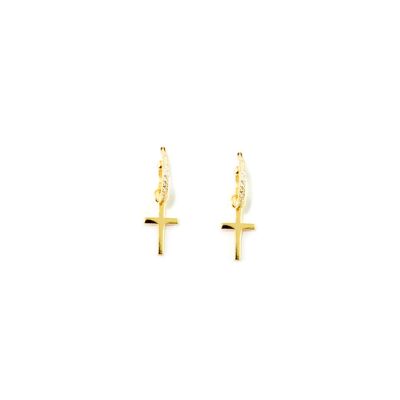 Creole cross, yellow gold plated