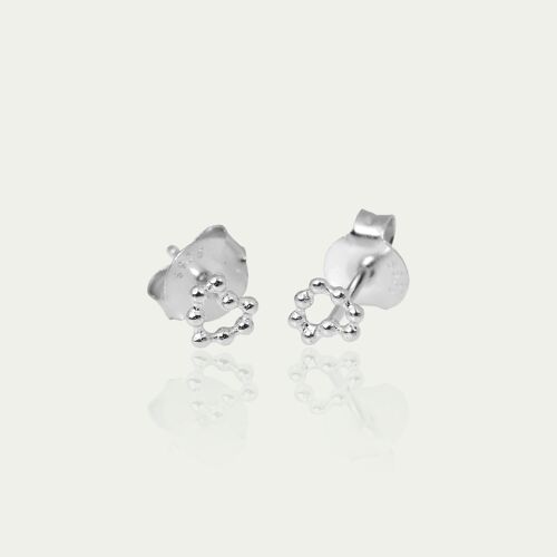 Ohrstecker Bubbles Heart, Sterling Silber