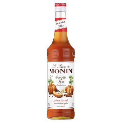 MONIN Spiced Pumpkin Flavor Syrup to flavor your Mother's Day drinks - Natural flavors - 70cl