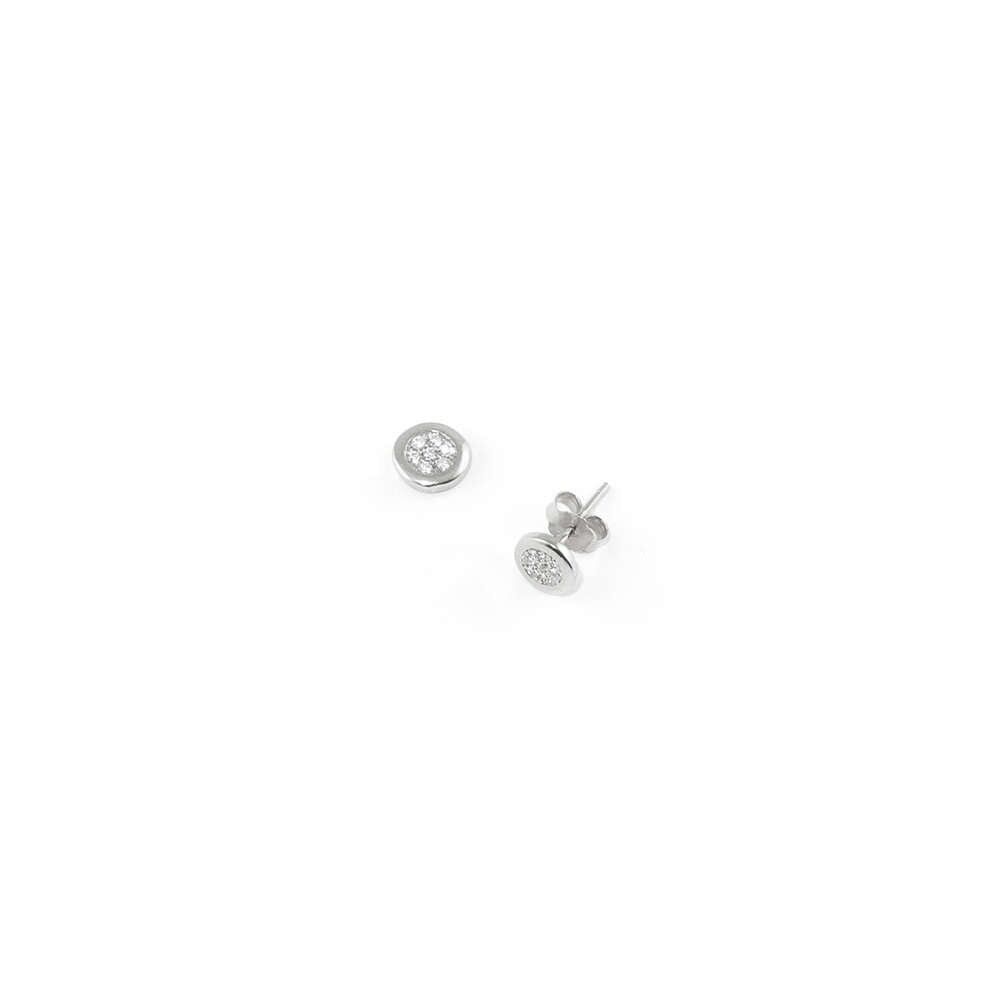 Ohrstecker Endless Pavé, Sterling Silber, Crystal