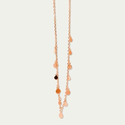 Necklace Sprinkle, rose gold plated