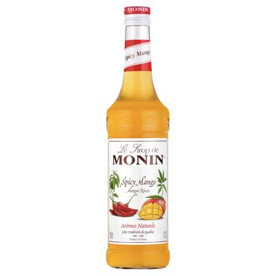 MONIN Spicy Mango Syrup - Natural flavors - 70cl