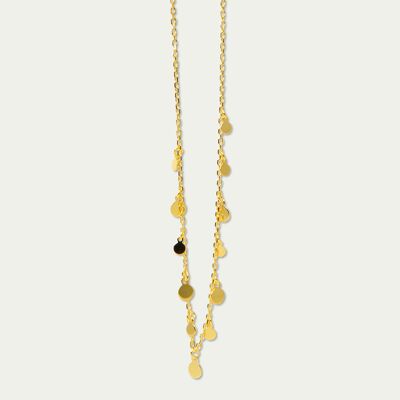 Necklace Sprinkle, yellow gold plated