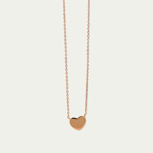 Buy wholesale Necklace heart, rose gold plated