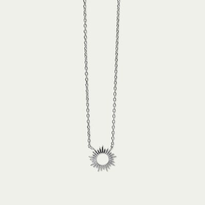 Collier Soleil, argent massif