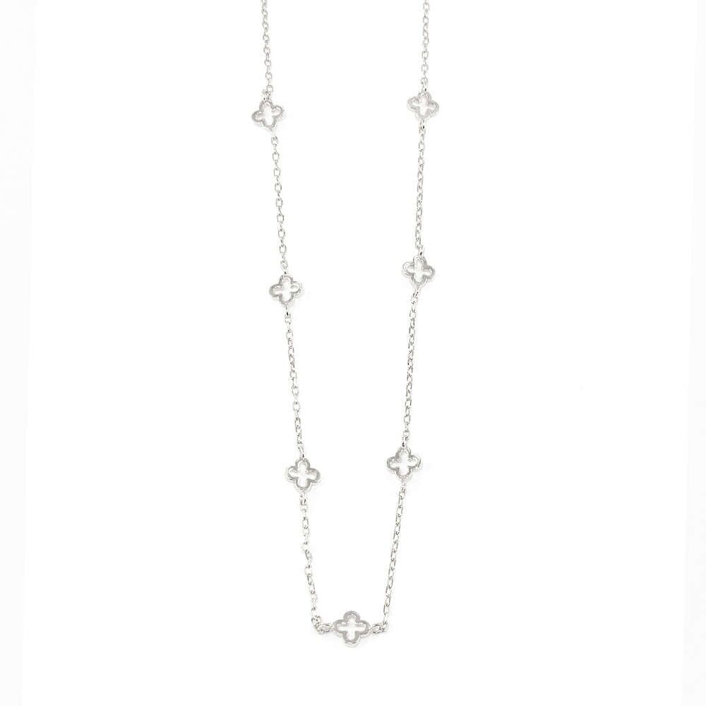 Collier trèfle sans fin, argent sterling