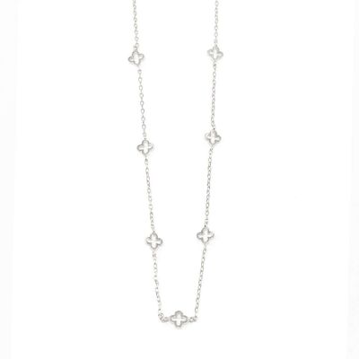 Collana Endless Clover, argento