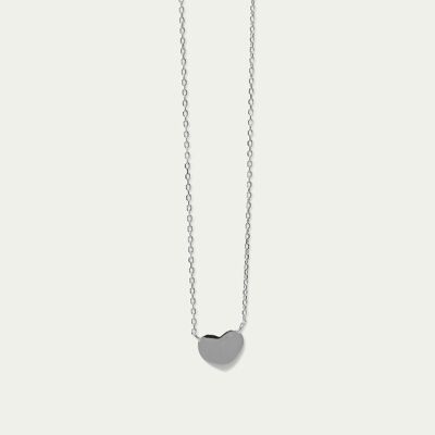 Collier coeur, argent sterling