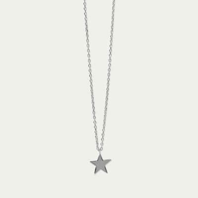 Necklace star, sterling silver