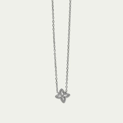 Halskette Shiny Clover, Sterling Silber