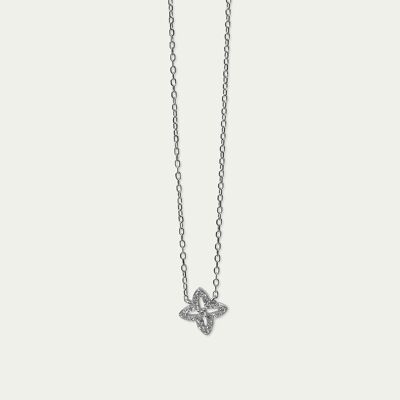 Collana Shiny Clover, argento