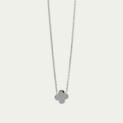 Collier trèfle, argent sterling