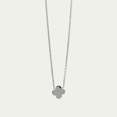 Collana trifoglio, argento sterling