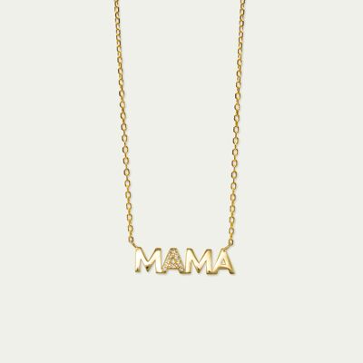 Necklace Mama, yellow gold plated