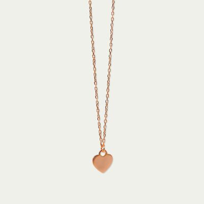 Necklace Heart, rose gold plated