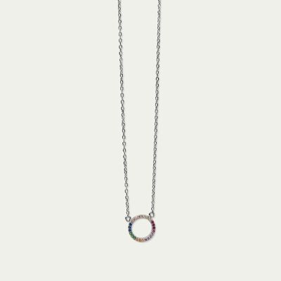 Necklace Circle Rainbow, sterling silver