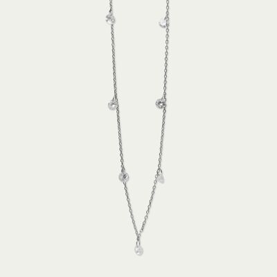 Collana Pure Glam con zirconi, argento