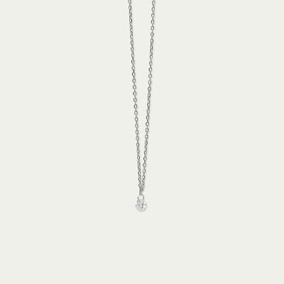Necklace Pure with a zirconia, sterling silver