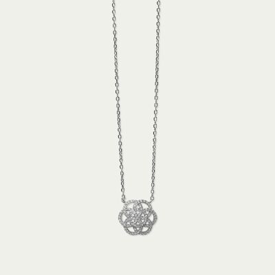 Collier Fleur de Vie, argent massif