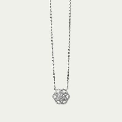 Necklace Flower of Life, sterling silver