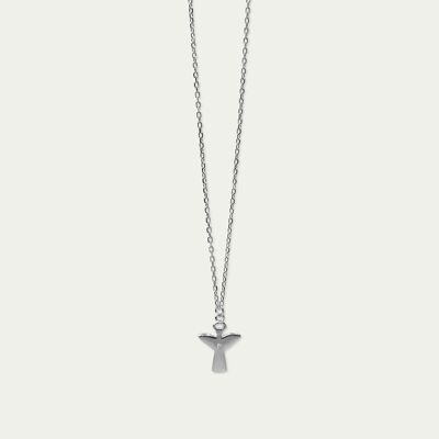 Necklace angel with a zirconia, sterling silver