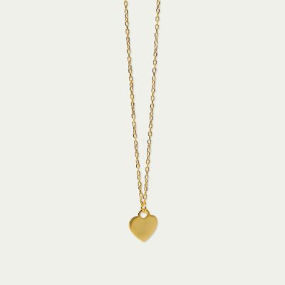 Necklace Heart, yellow gold plated