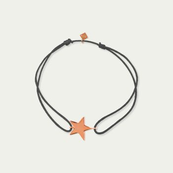 Bracelet porte-bonheur étoile, plaqué or rose - couleur du bracelet 1