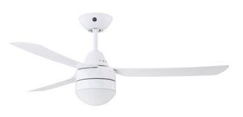 BAYSIDE - Ventilateur de plafond Megara avec télécommande et éclairage, blanc 2