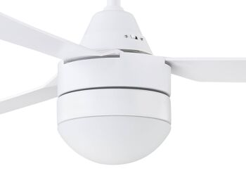 BAYSIDE - Ventilateur de plafond Megara avec télécommande et éclairage, blanc 4