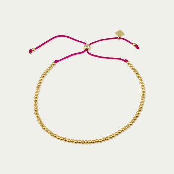 Bracelet porte-bonheur Bubbles, plaqué or jaune - couleur du bracelet 1