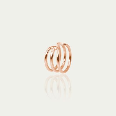 Earcuff Triple Line, rose gold plated - sold individually