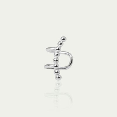 Earcuff Wire Bubbles, Sterling Silver - sold individually