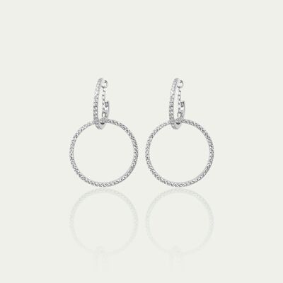 Cercle de cerceau, argent sterling