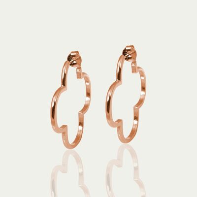 Creole Clover, rose gold plated