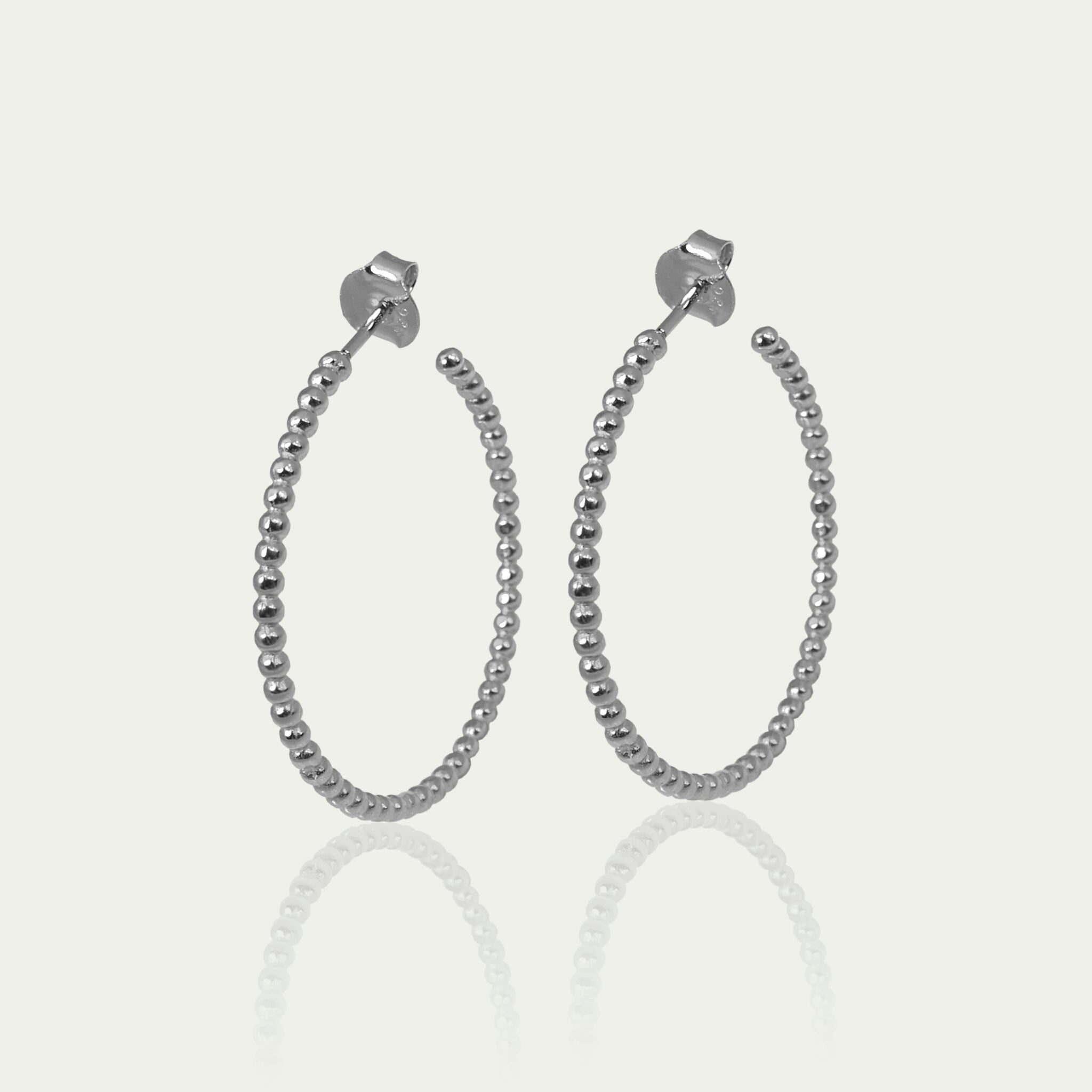Orecchini a Cerchio, Argento Sterling