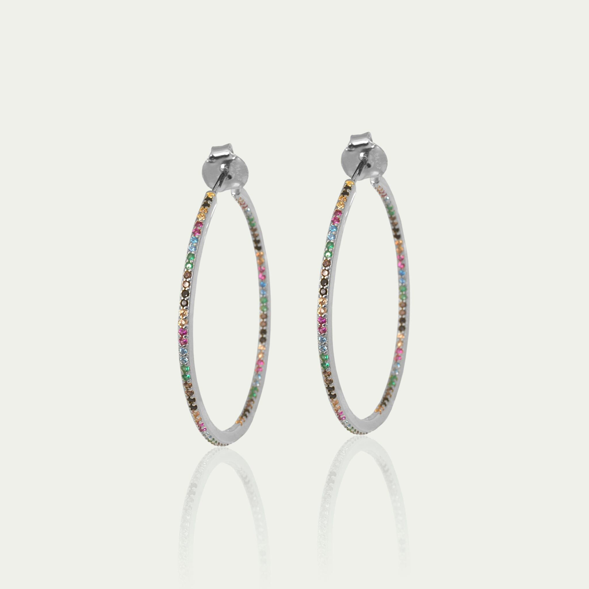 Creole Glam Rainbow, Sterling Silber