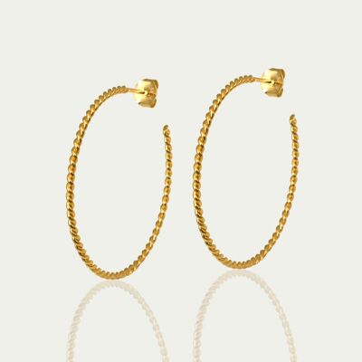 Creole Basic Twist, yellow gold plated